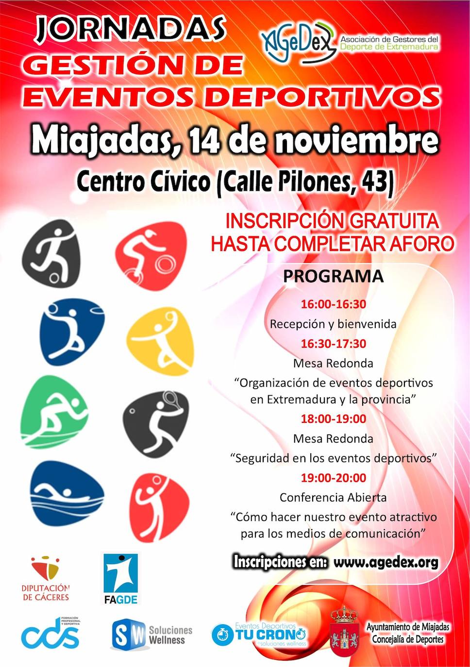 Cartel Jornadas Gestión Eventos Deportivos