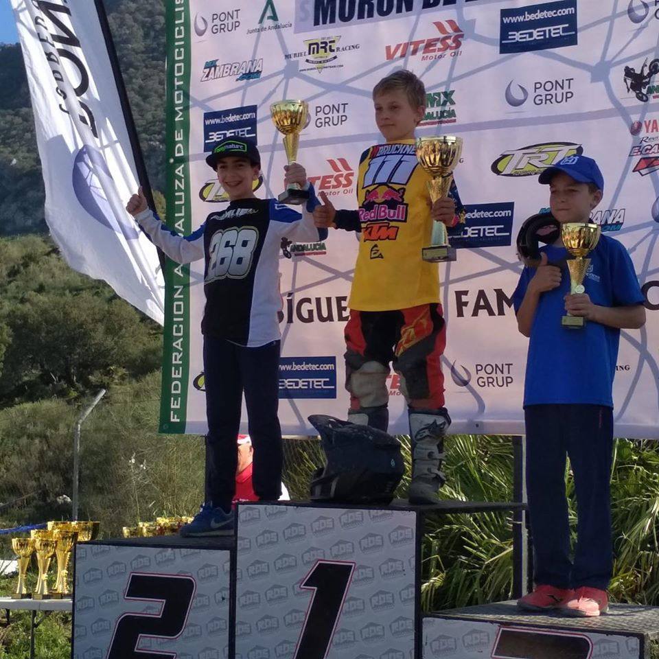 Samuel Tapia en el pódium del Campeonato de Andalucía 