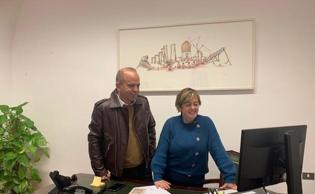 Los diputados Santos Jorna y Amelia Molero.