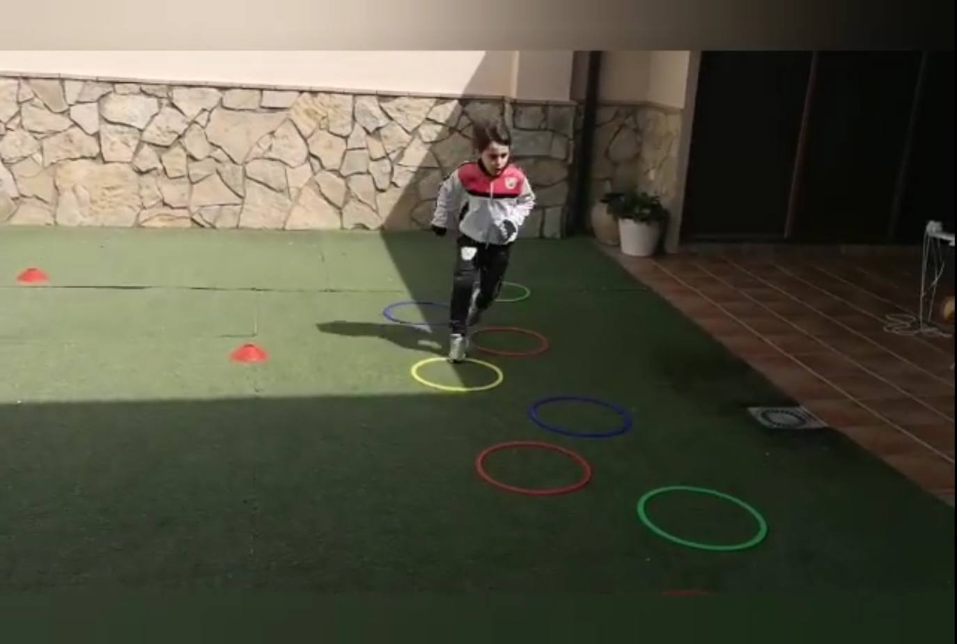 Han mostrado diferenes formas de entrenar en casa 