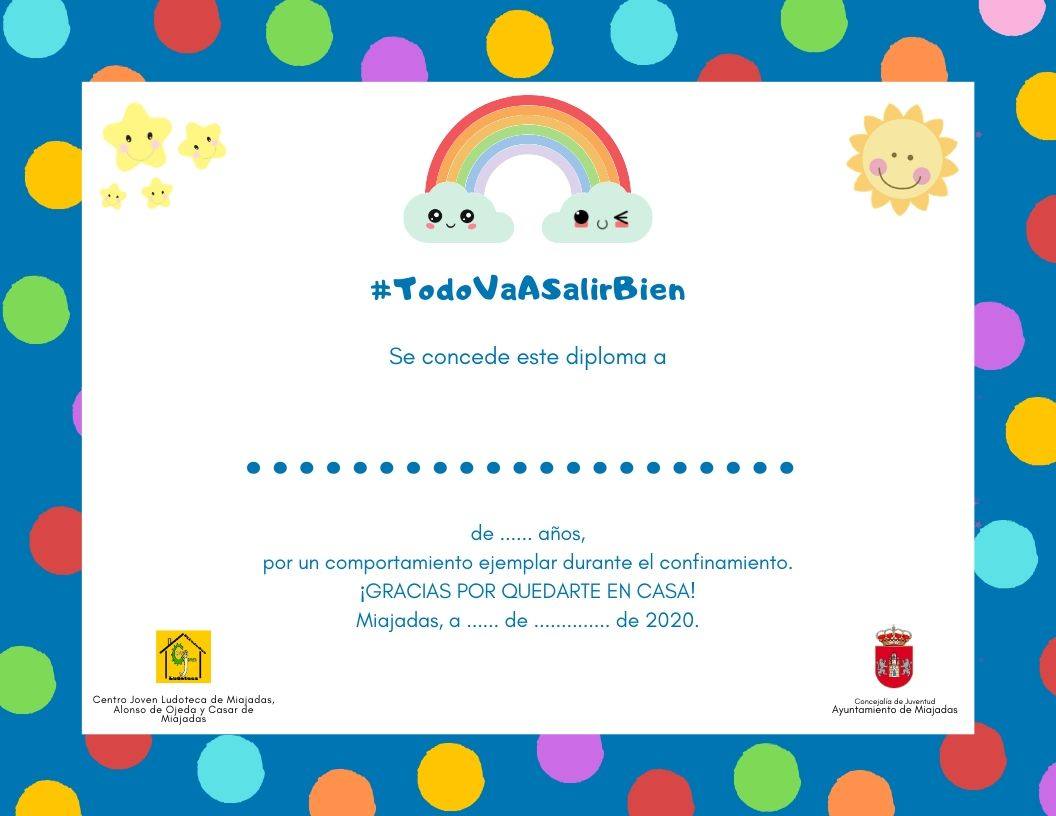 Diploma personalizado 'Todo va a salir bien' 