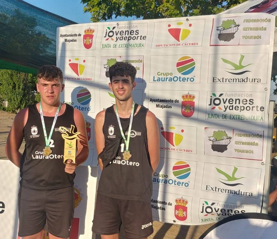 Luis Pedro Rebollo e Iván Escudero, campeones categoría Cadete Masculina 