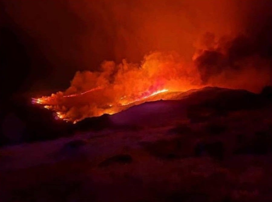 Los incendios forestales han avanzado sin control en las tres comarcas 