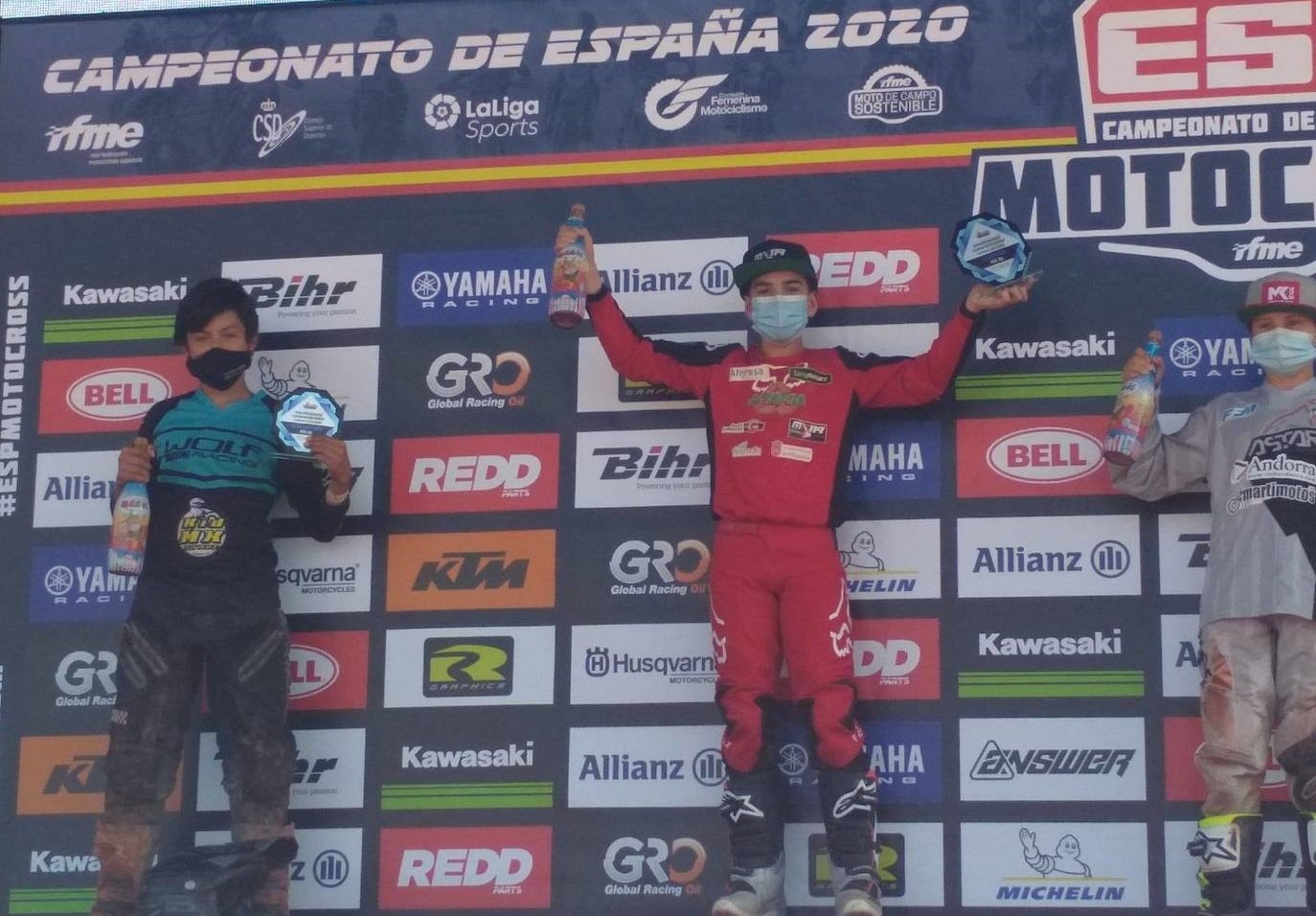 Samuel se alzó en lo más alto del pódium 