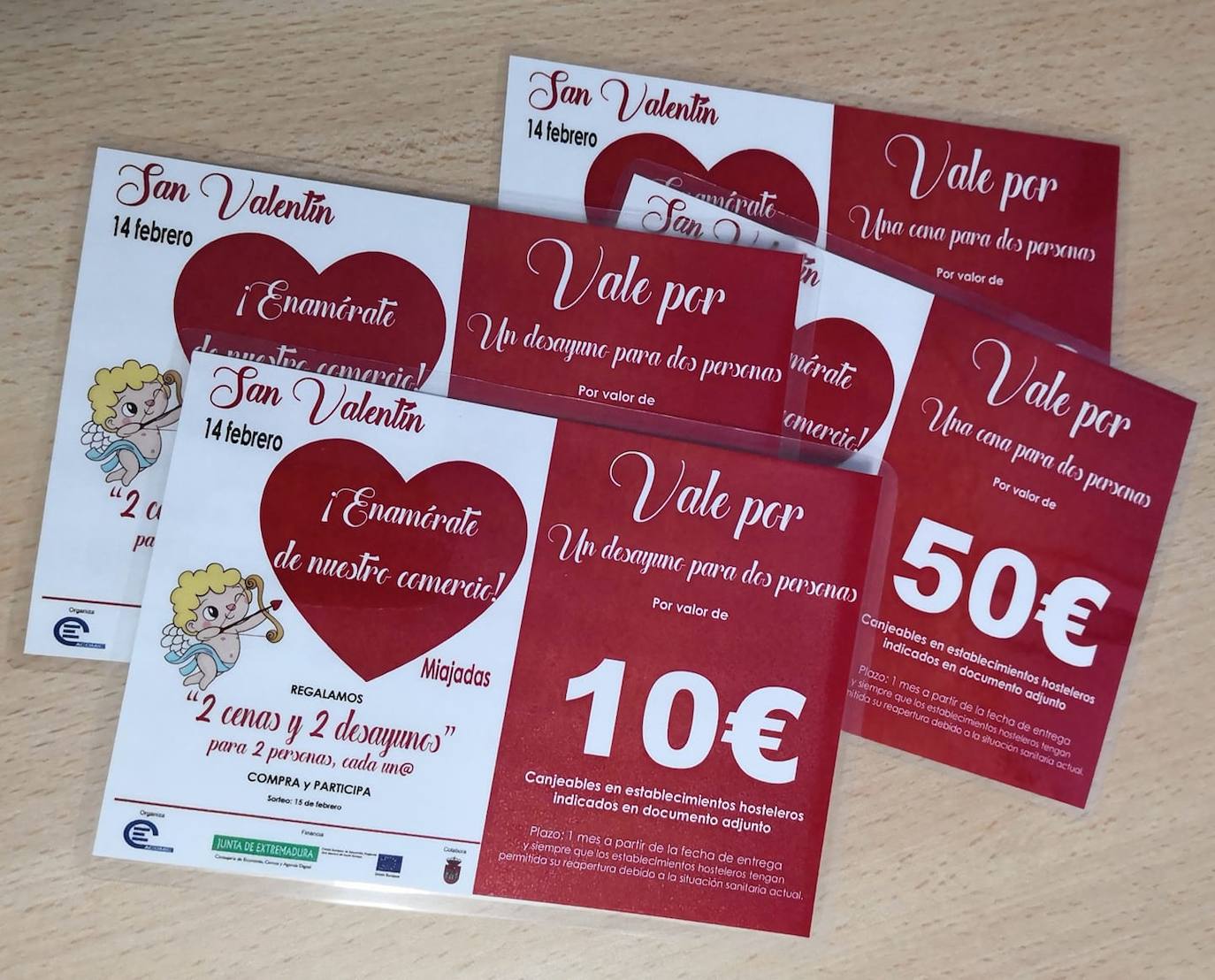 Las dos cenas y los dos desayunos del San Valentín miajadeño ya tienen ganadores