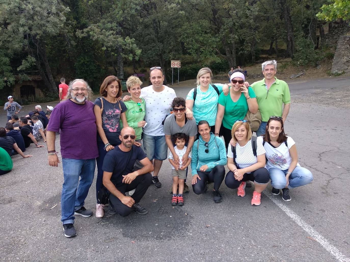 Miguel Polo (izquierda) en el campamento de verano de Amat 