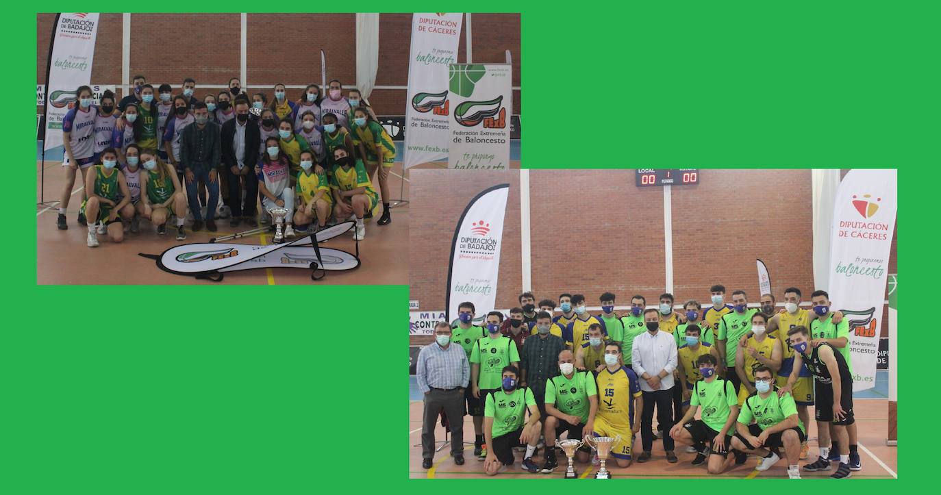 Los cuatro equipos de la final posan tras finalizar el evento 