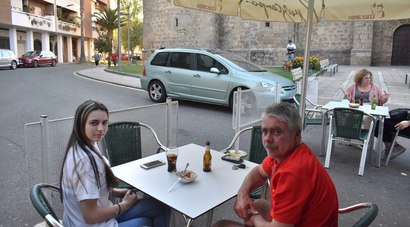 Terraza del Bar Santiago, Miajadas 