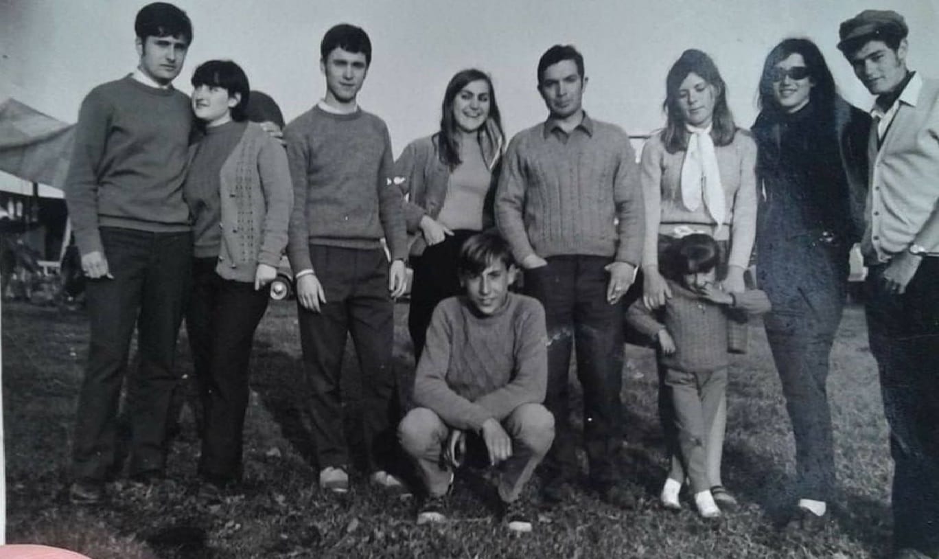 Paco, Fausti, Antonio, Juani, Alfonso, Joaqui y Ernesto, 1969 