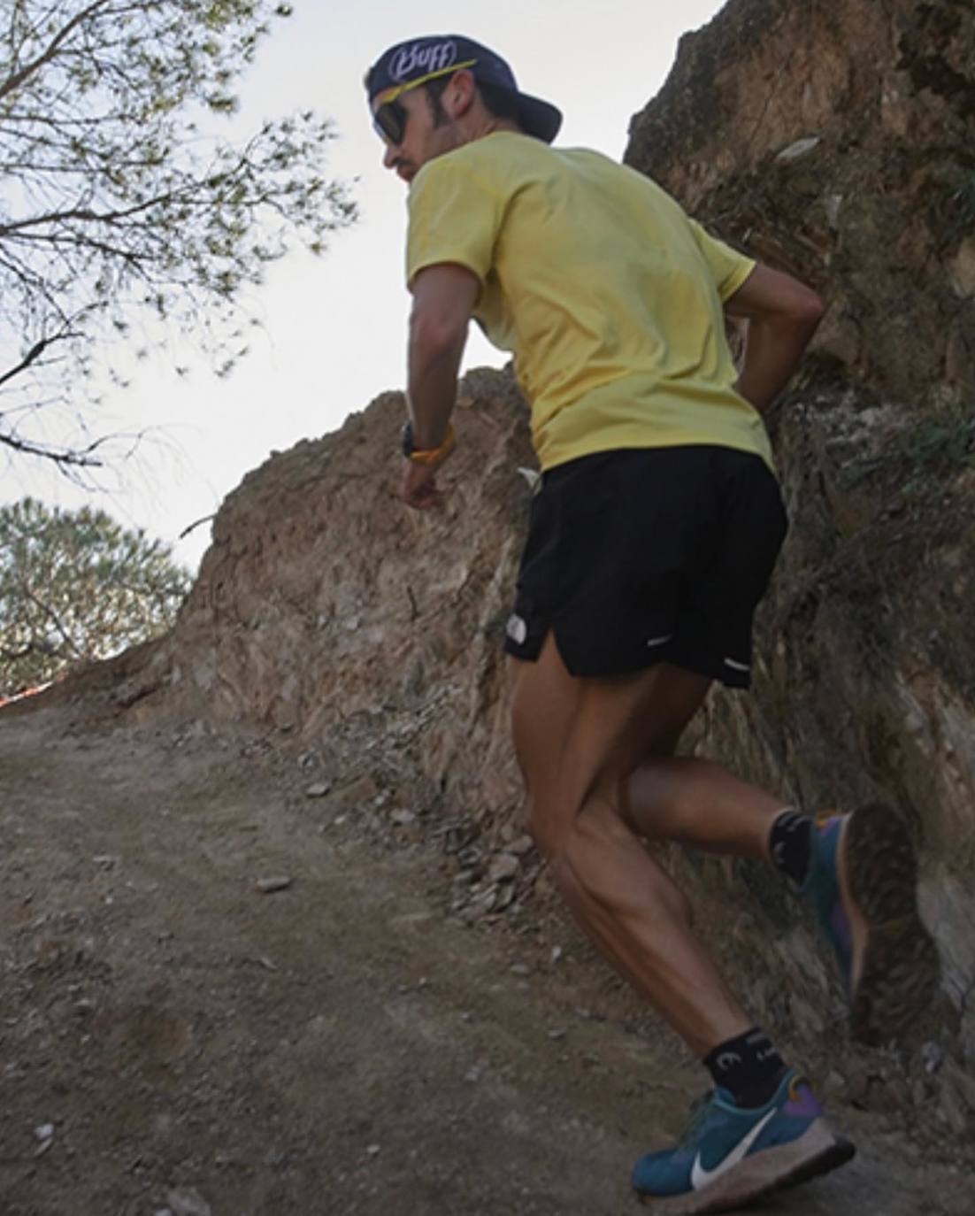 Jairo en un tramo de la carrera 