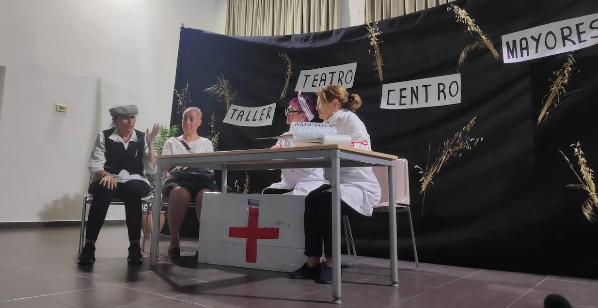 Uno de los sainetes representados por el taller de teatro del centro de mayores 