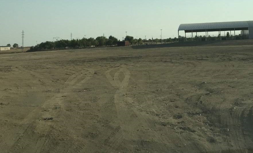 Terreno destinado a las pistas de atletismo en Miajadas 