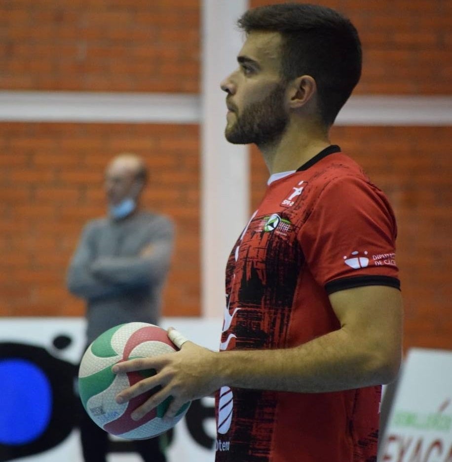 Rodrigo González durante un partido con el Extremadura Grupo Laura Otero 