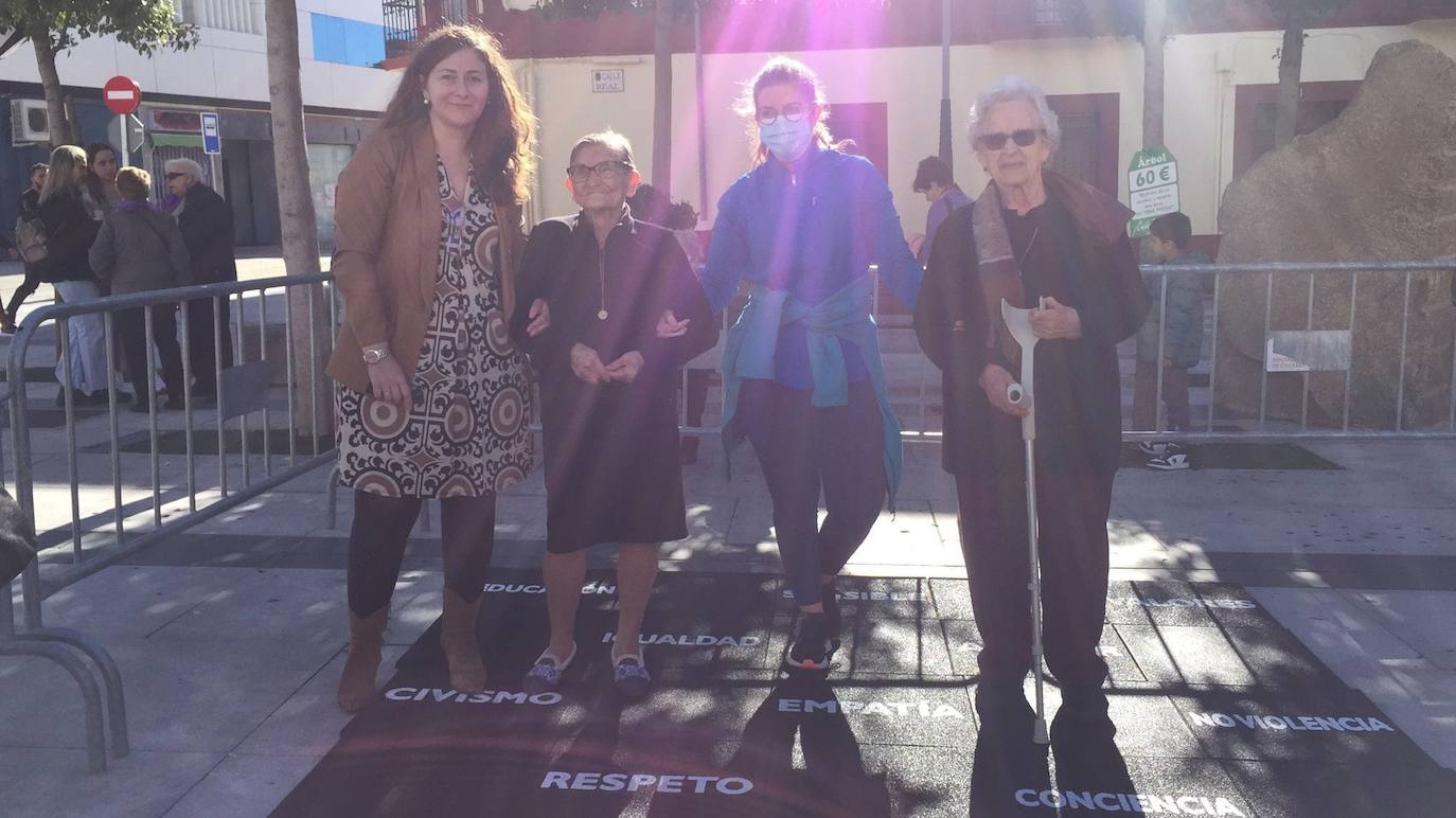 Los mayores de San Martín de Porres reivindican la lucha contra la violencia de género