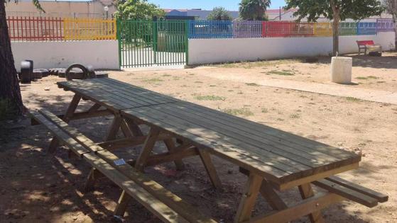 Los colegios García Siñeriz y Ntra. Sra. de Guadalupe incorporan merenderos en el patio