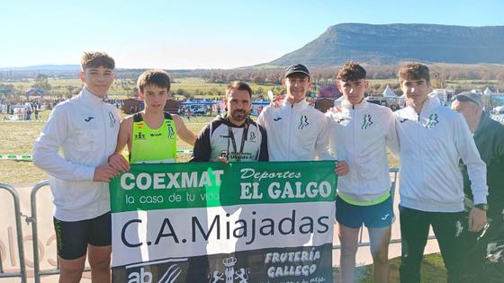 Los Sub-16 del Club Atletismo Miajadas, entre los 30 mejores equipos de España de Cross