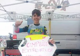 Samuel Tapia se proclama campeón de Extremadura de Motocross 125cc