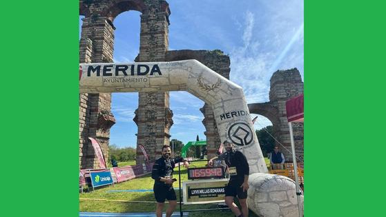 Los hermanos Coexmat representaron al Club Atletismo Miajadas en las 25ª Millas Romanas