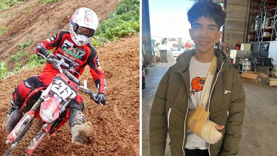 Samuel Tapia se mantiene alejado de los circuitos durante un tiempo tras sufrir una fisura en el radio