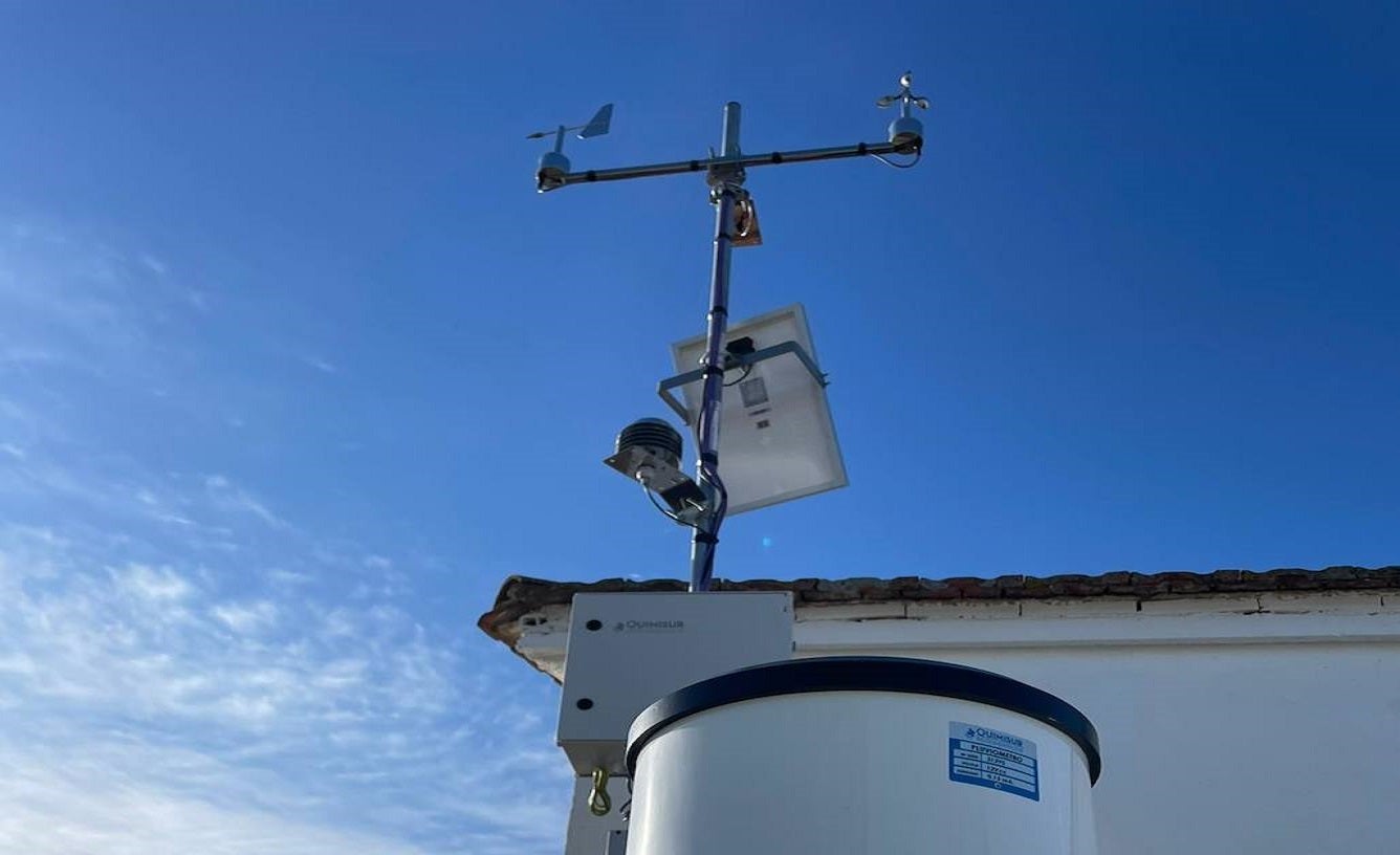 La estación meteorológica de Miajadas está ubicada en una de las instalaciones municipales.