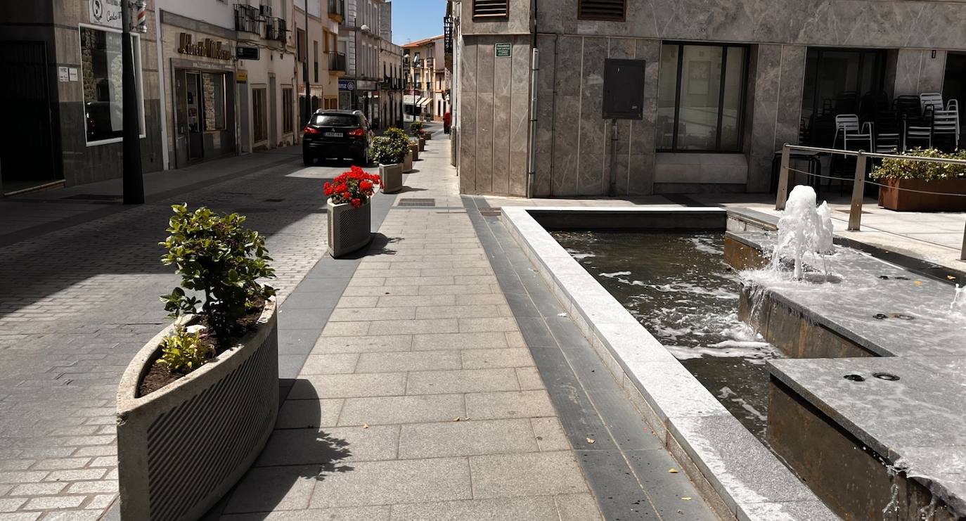 Los maceteros de la avenida Trujillo y calle Real lucen nuevas plantas de temporada