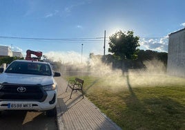 Nueva aplicación del plan de control de mosquitos en Miajadas y pedanías