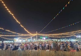 Caseta municipal del ferial de Miajadas el pasado verano 2023.