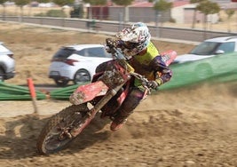 Samuel Tapia en el nacional disputado en 'El Pilot' en Miajadas.