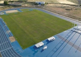 Panorámica de la pista de atletismo de Miajadas.