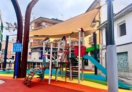 Reapertura del parque de juegos de la plaza de España