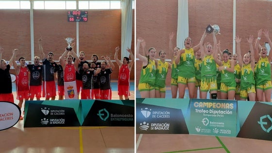 El pabellón municipal de Miajadas acogió la final del Trofeo Diputaciones de Baloncesto