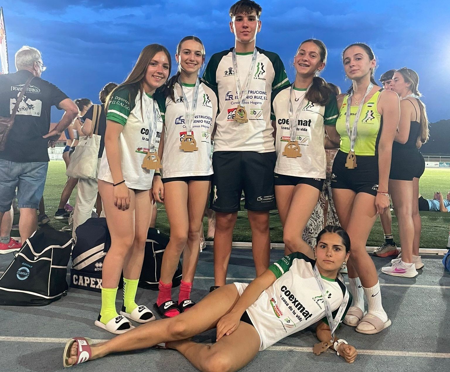Grandes resultados del Club Atletismo Miajadas en el Campeonato de Extremadura JUDEX sub16 y sub18