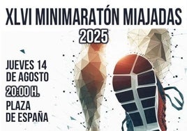 Abiertas las inscripciones para la XLVI Minimaratón 'Villa de Miajadas'