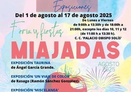 Durante la Feria y Fiestas de Agosto se podrá disfrutar con varias exposiciones