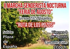 Una marcha senderista recorrerá la Ruta de los Pozos