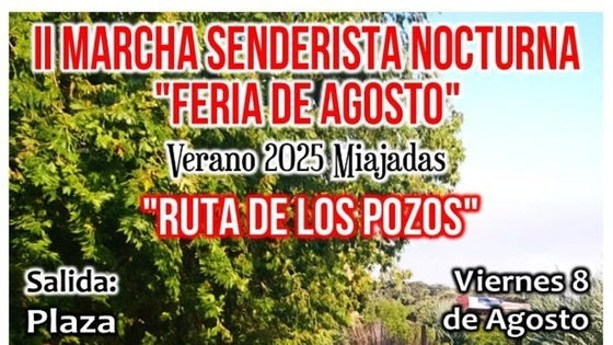 Una marcha senderista recorrerá la Ruta de los Pozos