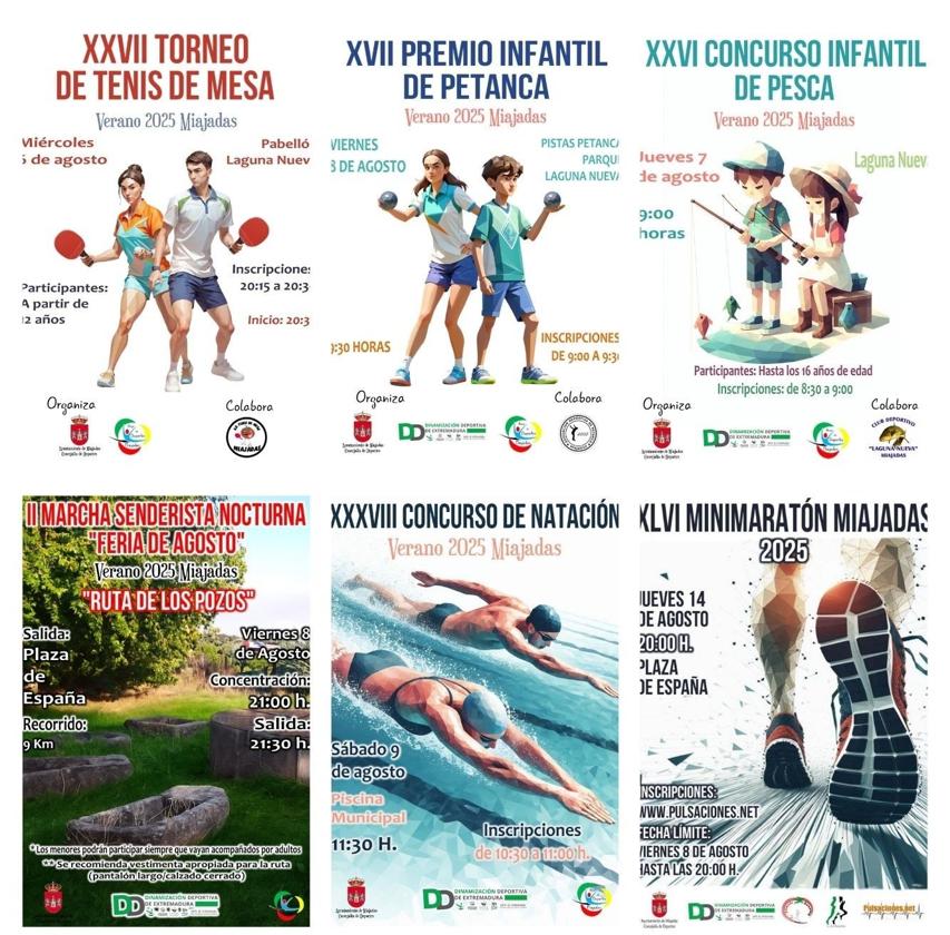 El deporte, gran protagonista tanto en la preferia como en la feria de Miajadas