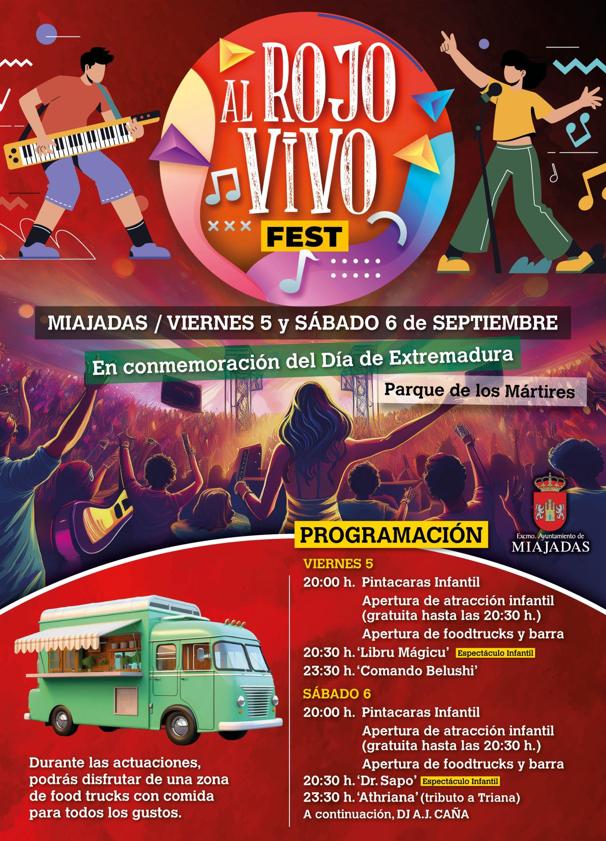 Imagen principal - Miajadas celebrará el Día de Extremadura los días 5, 6 y 8 de septiembre