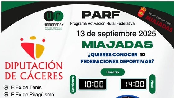 El Programa de Activación Rural Federativa llega a Miajadas