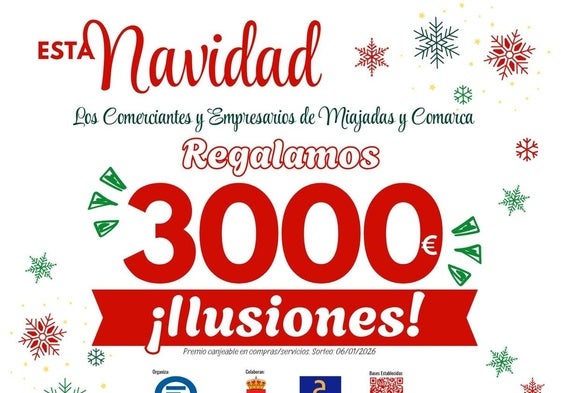ACOMIC lanza '3000 ilusiones', una iniciativa que recompensa compra en Miajadas y Comarca