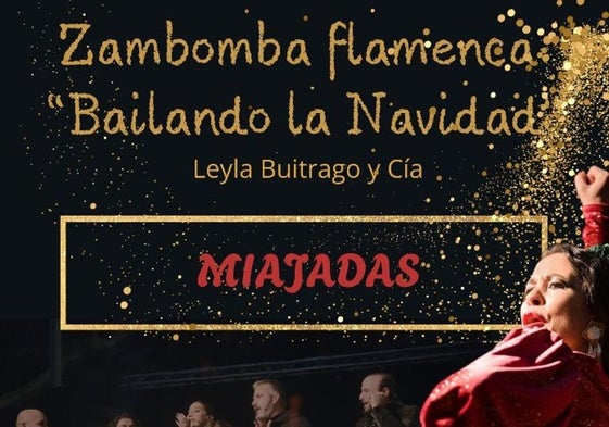 Leyla Buitrago llega a Miajadas con su Zambombá Flamenca 'Bailando la Navidad'