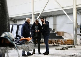 Álvaro Sánchez Cotrina visita Miajadas