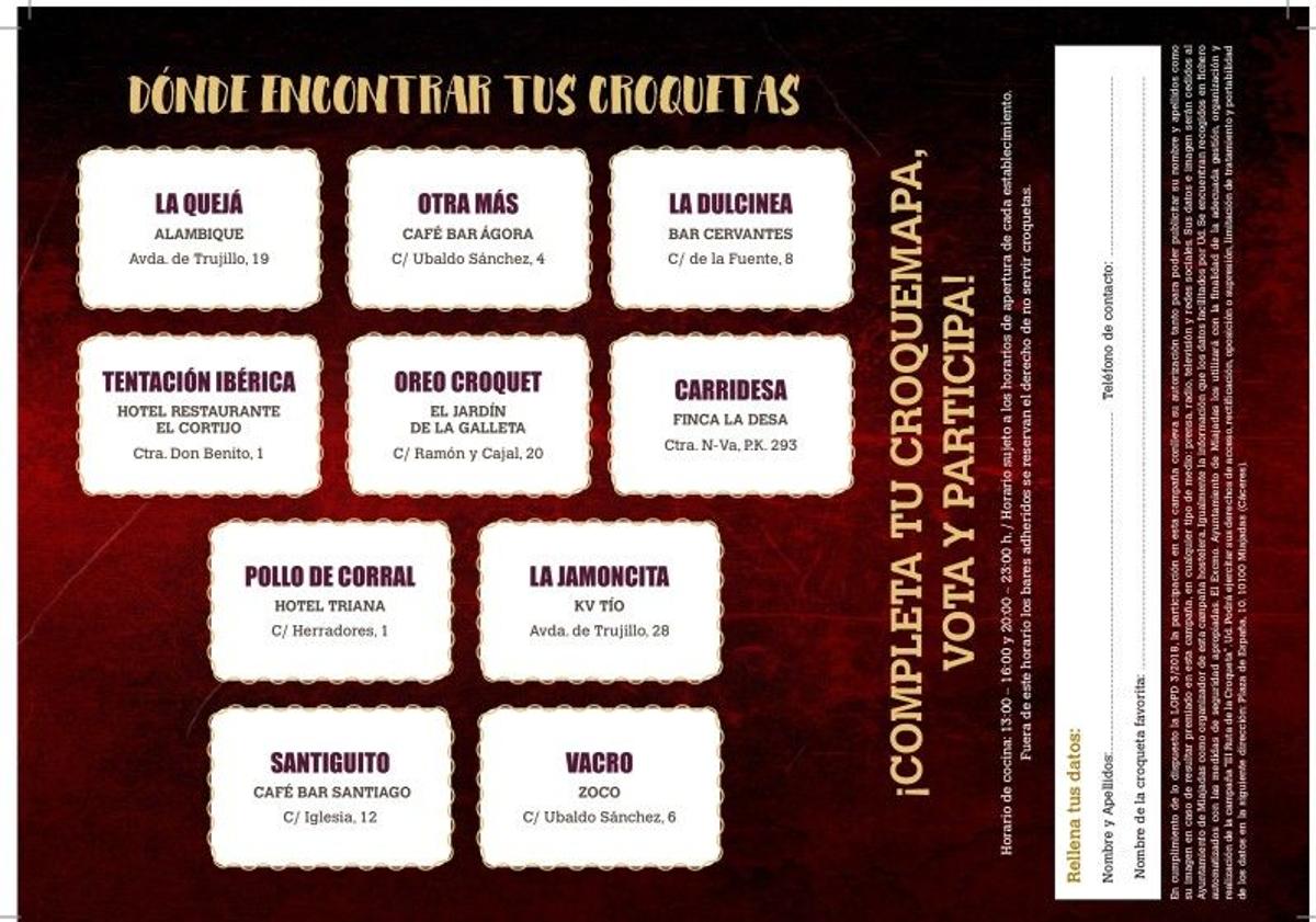 Imagen principal - 'Miajadas se pone coqueta' con la III Ruta de la croqueta