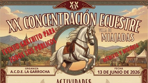 Miajadas se prepara para acoger la XX Concentración Ecuestre 'Villa de Miajadas'