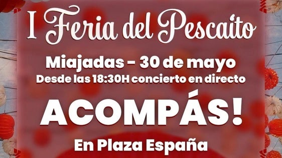 Miajadas despedirá mayo con la I Feria del Pescaíto