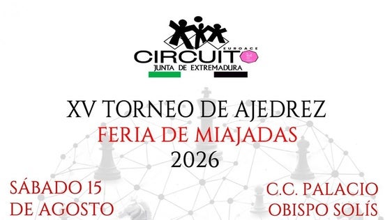 Miajadas se convierte en el centro neurálgico regional del ajedrez con la XV edición de su torneo de feria