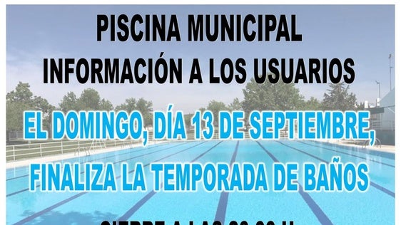 El Ayuntamiento de Miajadas prolonga la temporada de la Piscina Municipal hasta el 13 de septiembre debido a las altas temperaturas