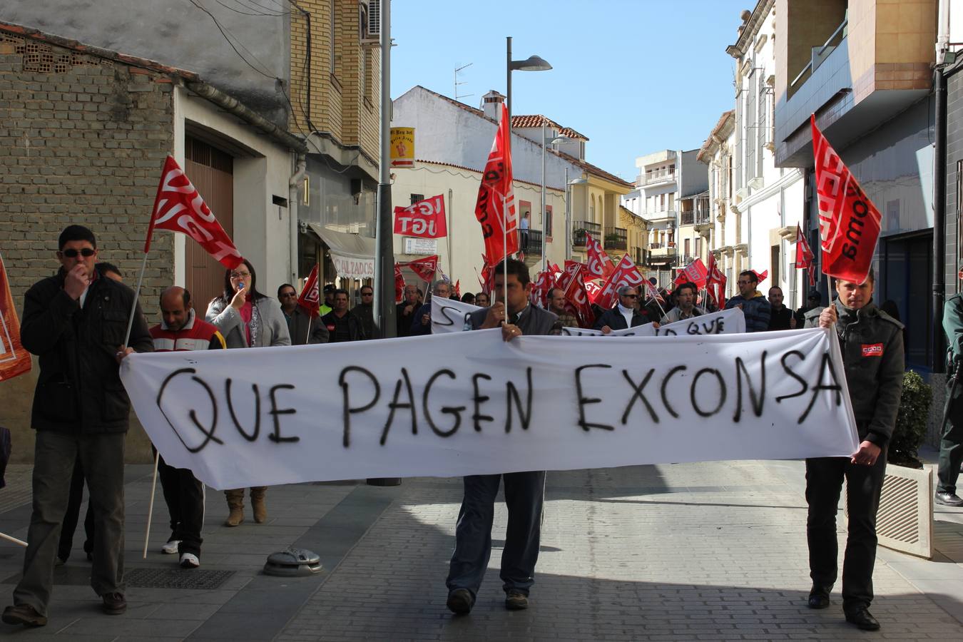 Foto de archivo de una manifestación de los trabajadores de la empresa 