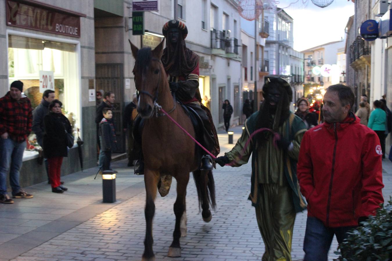 El rey Baltasar en caballo con su paje