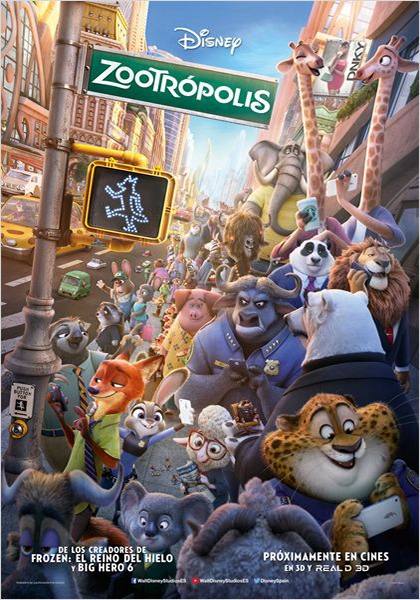 Cartel de 'Zootropolis'. 